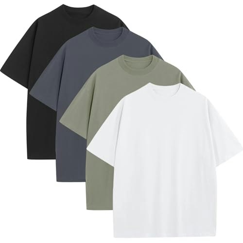 Men's Oversized Heavyweight Cotton Crew Neck T-Shirt 4-Pack: $39.09 Men's Oversized Heavyweight Cotton Crew Neck T-Shirt 4-Pack: $39.09