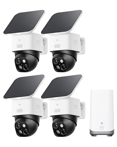 Eufy Security S340 3K Dual-Lens Solar Security Camera 4-Pack: $649.97 Eufy Security S340 3K Dual-Lens Solar Security Camera 4-Pack: $649.97