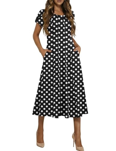 Hotouch Women's Casual Floral Midi Dress: $24.28 Hotouch Women's Casual Floral Midi Dress: $24.28
