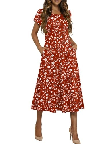Hotouch Women's Floral Midi Sundress: $19.97 Hotouch Women's Floral Midi Sundress: $19.97