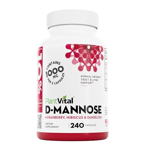 Plantvital 1,000mg D-Mannose and Cranberry Urinary Tract Support Capsules: $30.99 Plantvital 1,000mg D-Mannose and Cranberry Urinary Tract Support Capsules: $30.99