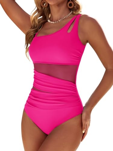 Dridreo Women's Mesh One-Piece Tummy Control Swimsuit: $28.89 Dridreo Women's Mesh One-Piece Tummy Control Swimsuit: $28.89