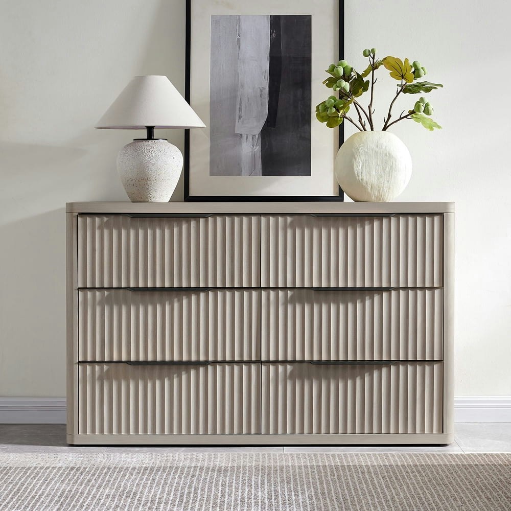 Sicotas 53.5-inch 6-Drawer Farmhouse Dresser: $289.99