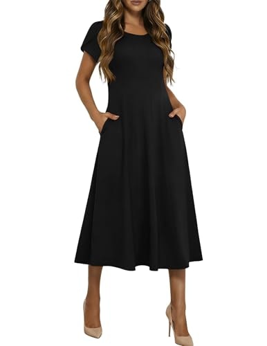 Hotouch Women's Plus Size Short Sleeve Midi Summer Dress: $16.98 Hotouch Women's Plus Size Short Sleeve Midi Summer Dress: $16.98