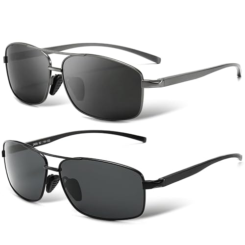 Sungait SGT458QH Rectangular Polarized Sunglasses: $22.09