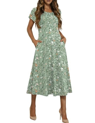 Hotouch Women's Floral Midi Sundress: $14.43 Hotouch Women's Floral Midi Sundress: $14.43