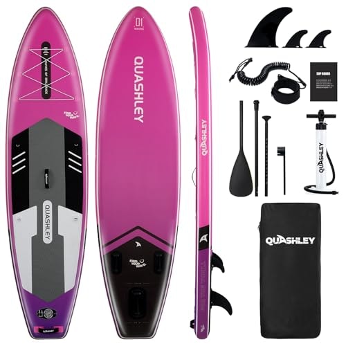 Quashley Inflatable Stand Up Paddle Board: $129.98 Quashley Inflatable Stand Up Paddle Board: $129.98