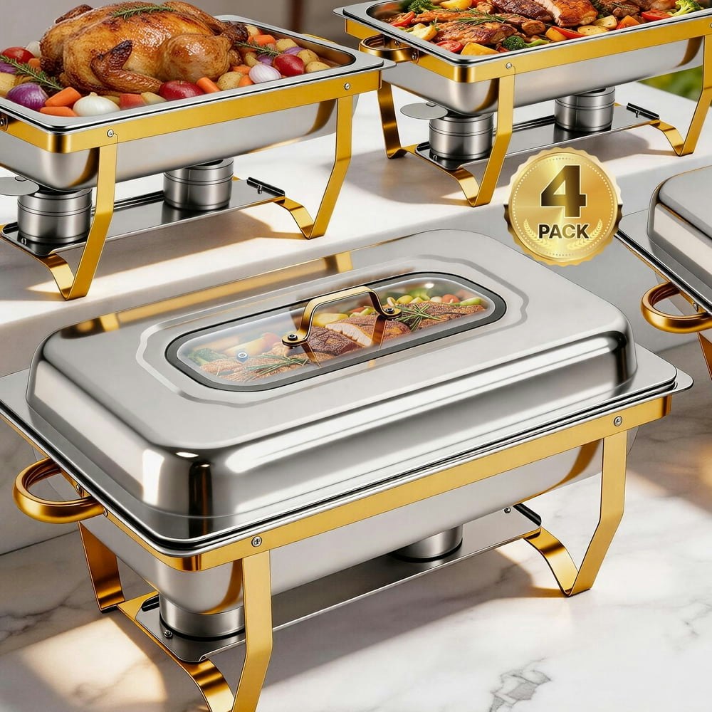 Chafing Dish Buffet Set 4-Pack: $117.89 Chafing Dish Buffet Set 4-Pack: $117.89