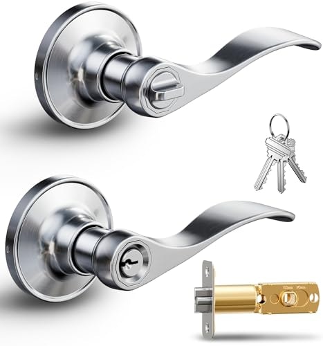 Veise Keyed Entry Wave Door Lever: $18.99 Veise Keyed Entry Wave Door Lever: $18.99
