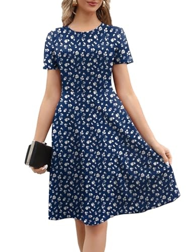 MSLG Women's A-Line Knee-Length Floral Dress: $25.83 MSLG Women's A-Line Knee-Length Floral Dress: $25.83