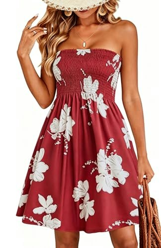Women's Strapless Casual Summer Beach Sundress: $16.90 Women's Strapless Casual Summer Beach Sundress: $16.90