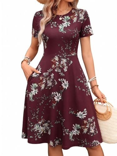 Mslg Women's Floral A-Line Swing Dress: $21.98 Mslg Women's Floral A-Line Swing Dress: $21.98