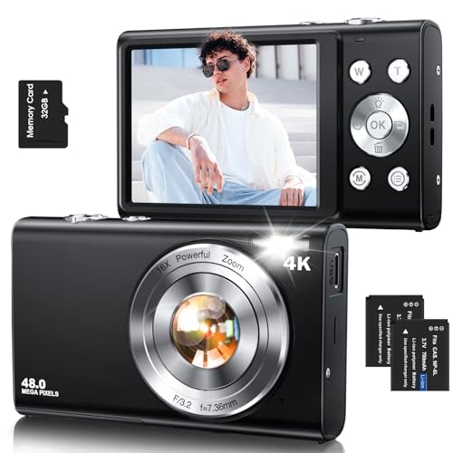 4K 48MP Digital Vlogging Camera with 32GB Card: $46.98 4K 48MP Digital Vlogging Camera with 32GB Card: $46.98