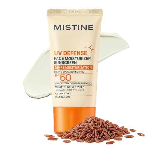 Mistine SPF 50 UV Defense Face Moisturizing Sunscreen 1.35oz: $19.97 Mistine SPF 50 UV Defense Face Moisturizing Sunscreen 1.35oz: $19.97