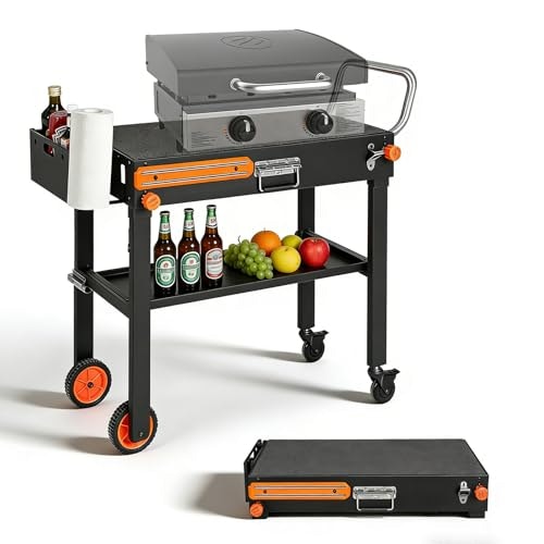 Foldable Heavy-Duty Grill Cart for Blackstone 17/22-Inch Griddles: $109.98 Foldable Heavy-Duty Grill Cart for Blackstone 17/22-Inch Griddles: $109.98