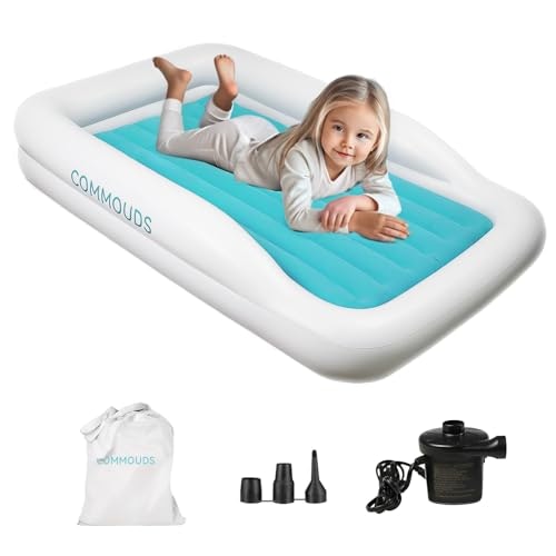 Commouds Portable Inflatable Toddler Travel Bed with Safety Bumpers: $49.96 Commouds Portable Inflatable Toddler Travel Bed with Safety Bumpers: $49.96