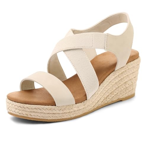Mysoft Women's Platform Wedge Espadrille Sandals: $21.99 Mysoft Women's Platform Wedge Espadrille Sandals: $21.99