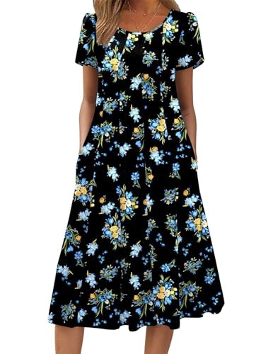 Zeagoo Women's Casual Fit and Flare Midi Dress: $30.58 Zeagoo Women's Casual Fit and Flare Midi Dress: $30.58