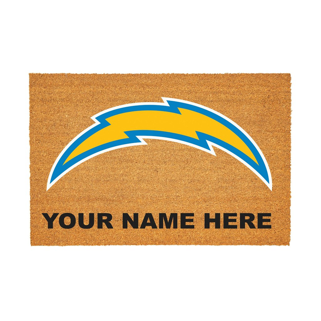 Los Angeles Chargers 24" x 36" Team Logo Coir Door Mat: $79.99