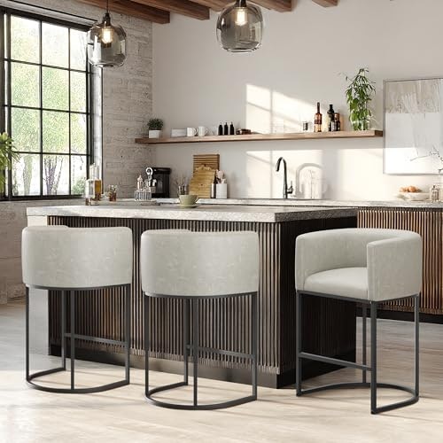 Kramzming 24-Inch Counter Height Bar Stool 3-Pack: $279.98