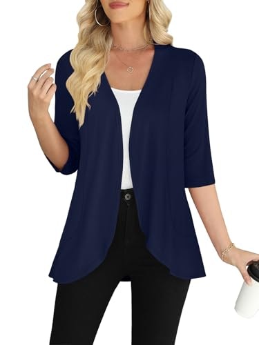 Yincro Women's 3/4 Sleeve Casual Cardigan: $14.99 Yincro Women's 3/4 Sleeve Casual Cardigan: $14.99
