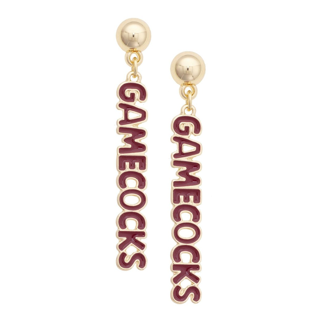 Women's South Carolina Gamecocks Nameplate Earrings: $34 Women's South Carolina Gamecocks Nameplate Earrings: $34