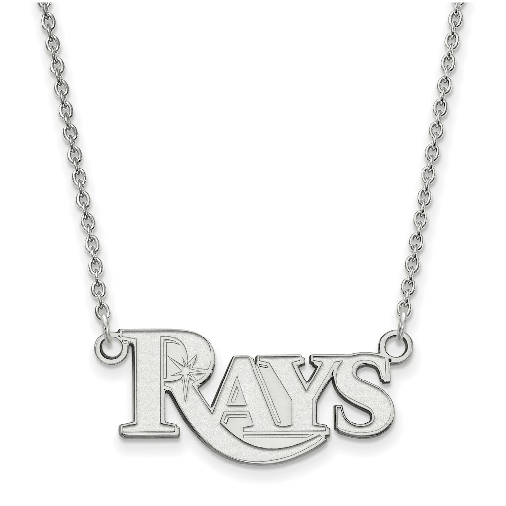 Tampa Bay Rays Sterling Silver Logo Pendant Necklace: $119.99