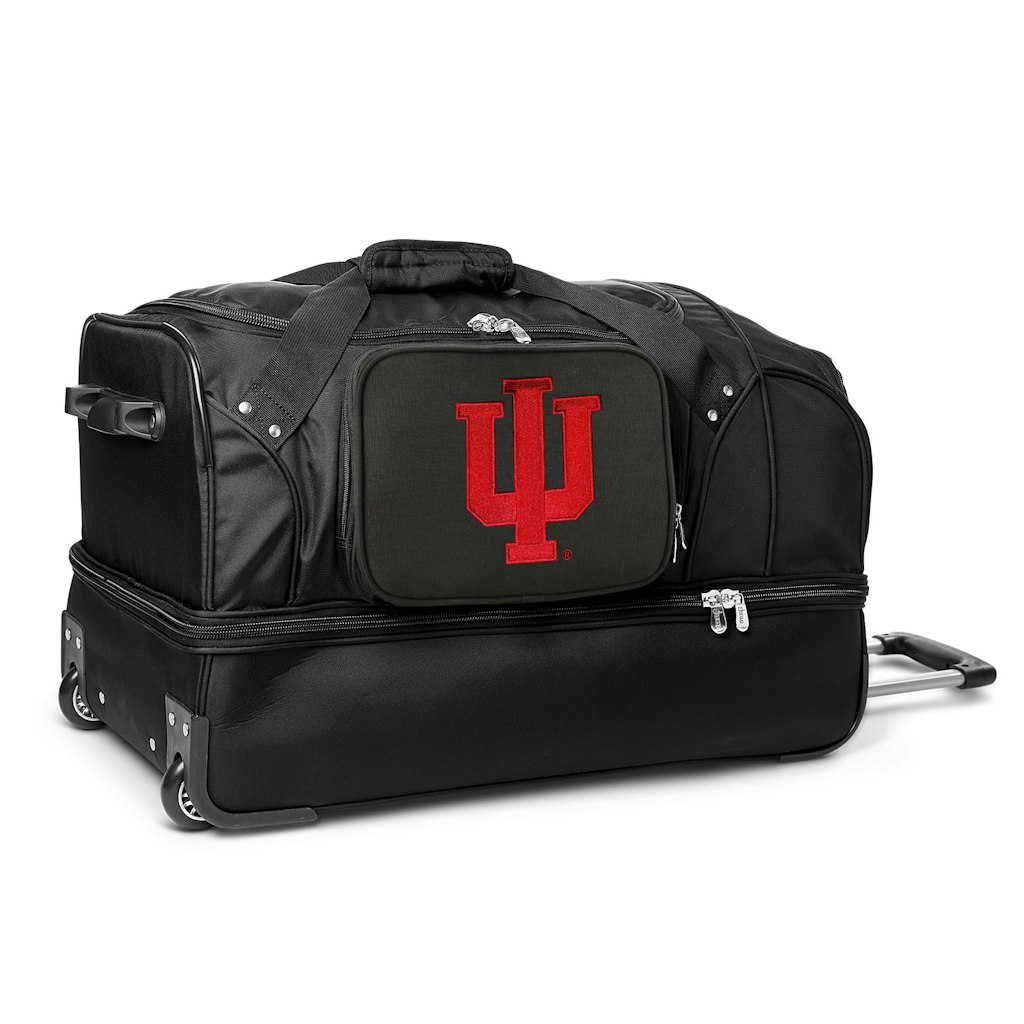 Mojo Indiana Hoosiers 27-inch 2-Wheel Drop Bottom Rolling Duffel Bag: $179.99 Mojo Indiana Hoosiers 27-inch 2-Wheel Drop Bottom Rolling Duffel Bag: $179.99