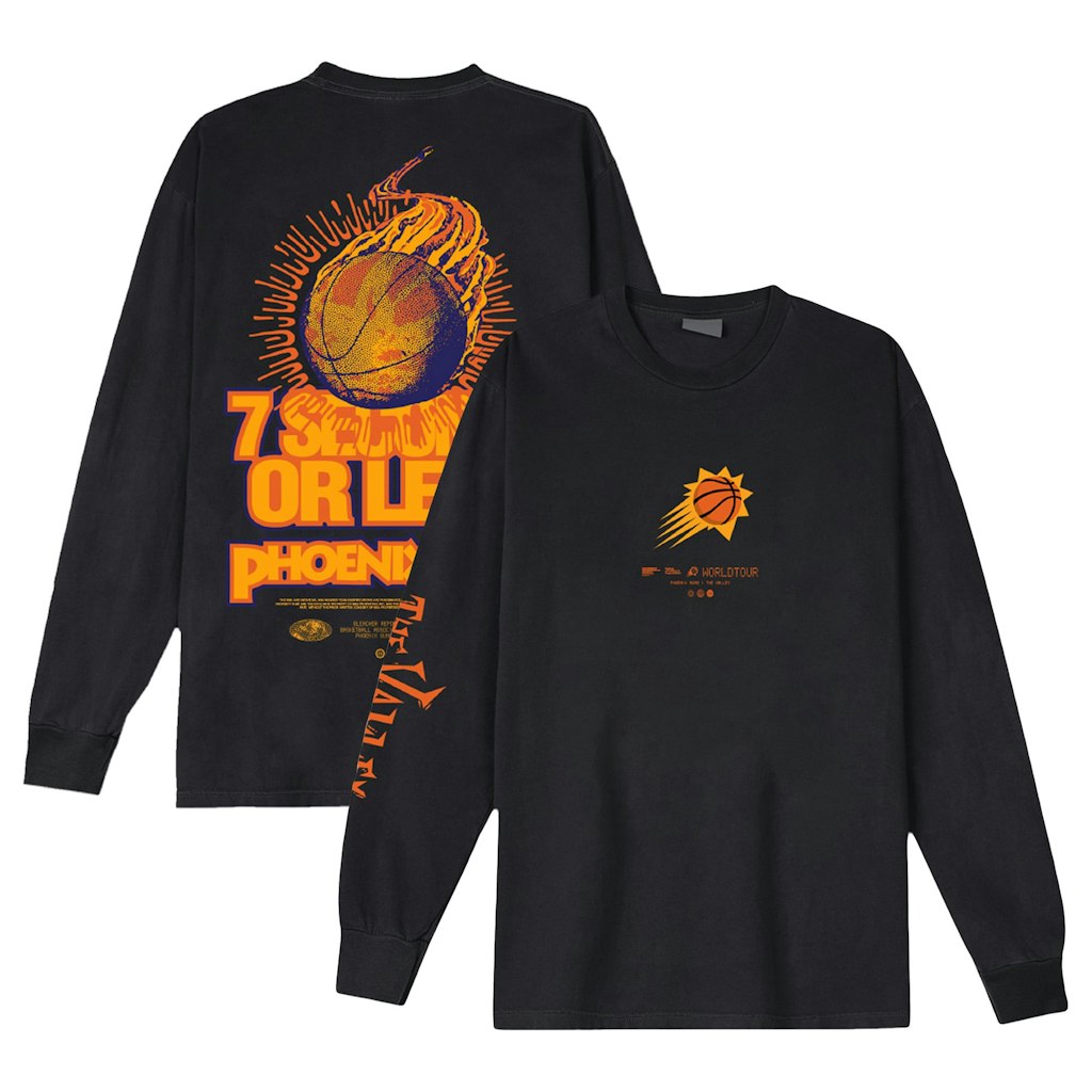 Bleacher Report x Mitchell & Ness Phoenix Suns World Tour Long Sleeve T-Shirt: $64.99