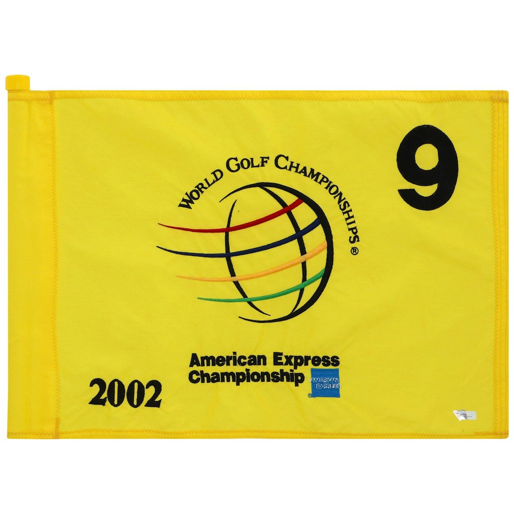 PGA Tour The American Express Championship #9 Event-Used Pin Flag: $899.99 PGA Tour The American Express Championship #9 Event-Used Pin Flag: $899.99