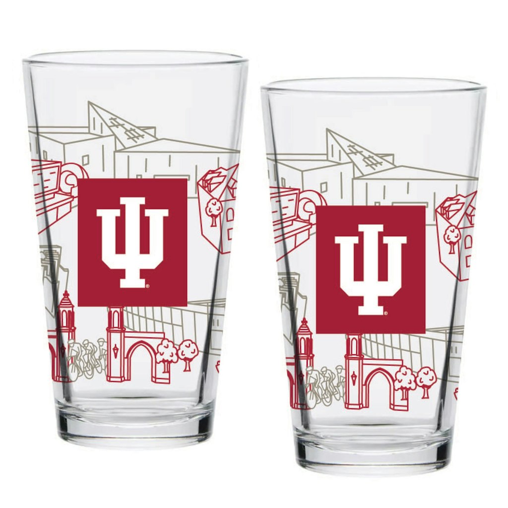 Indiana Hoosiers 16oz. Pint Glass 2-Pack: $39.99