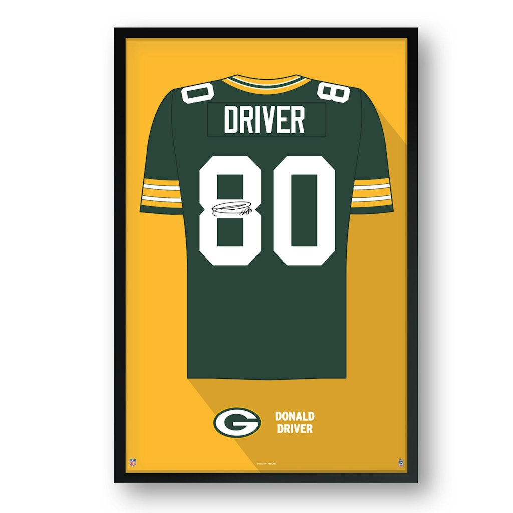 Donald Driver Green Bay Packers 14" x 20" Framed Jersey Art Print: $52.99 Donald Driver Green Bay Packers 14" x 20" Framed Jersey Art Print: $52.99