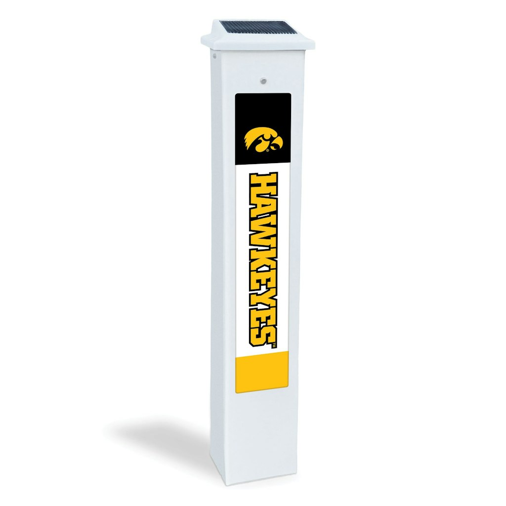 Iowa Hawkeyes 25-Inch Solar Light Glow Post: $84.99 Iowa Hawkeyes 25-Inch Solar Light Glow Post: $84.99
