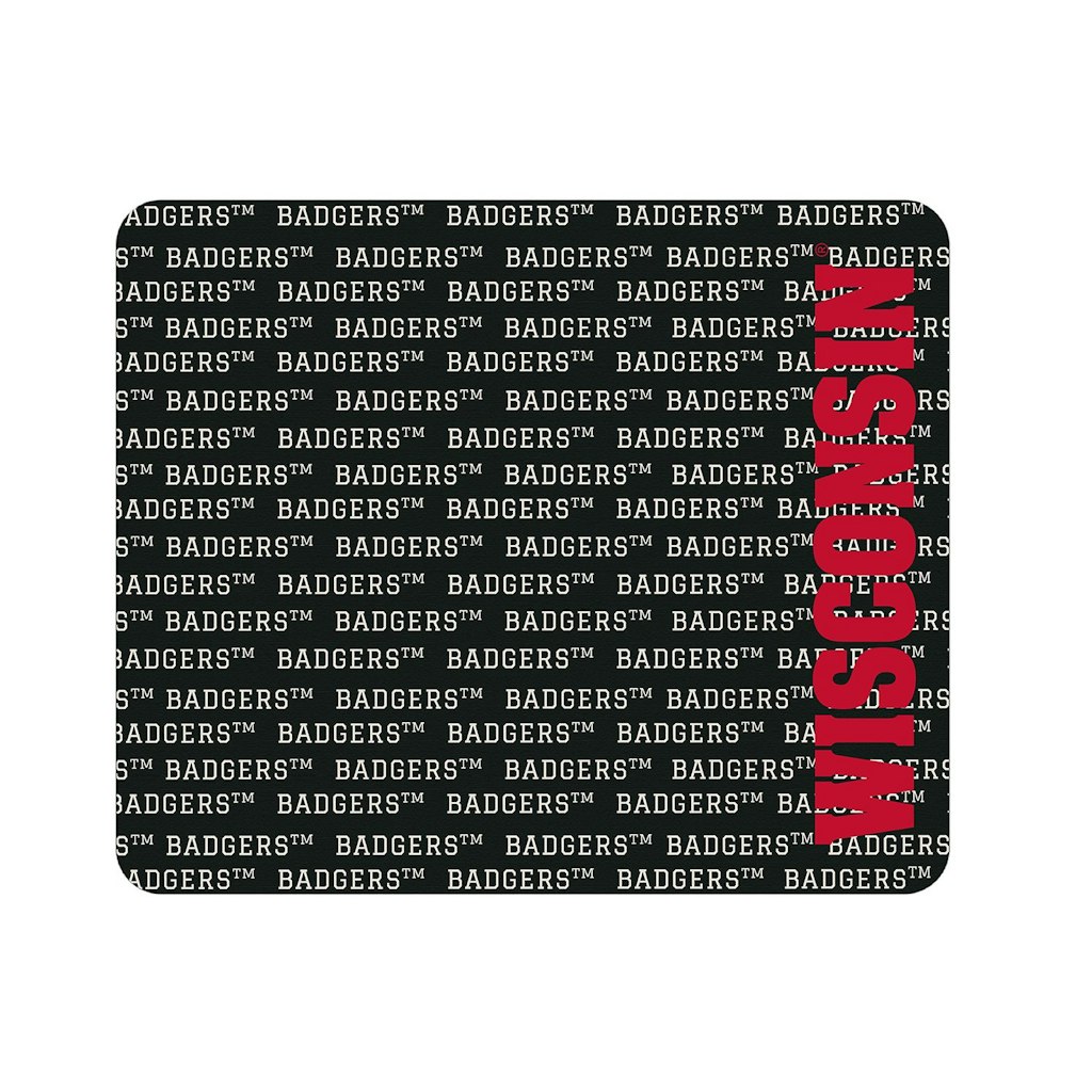 Wisconsin Badgers Repeat Text Mouse Pad: $26.99 Wisconsin Badgers Repeat Text Mouse Pad: $26.99