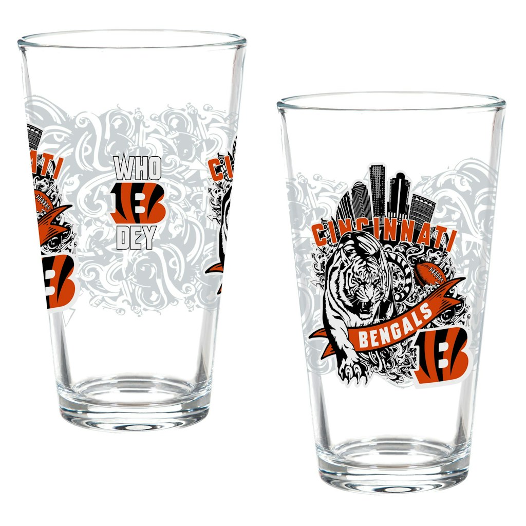 Cincinnati Bengals 16-oz. Pint Glass 2-Piece Set: $34.99 Cincinnati Bengals 16-oz. Pint Glass 2-Piece Set: $34.99
