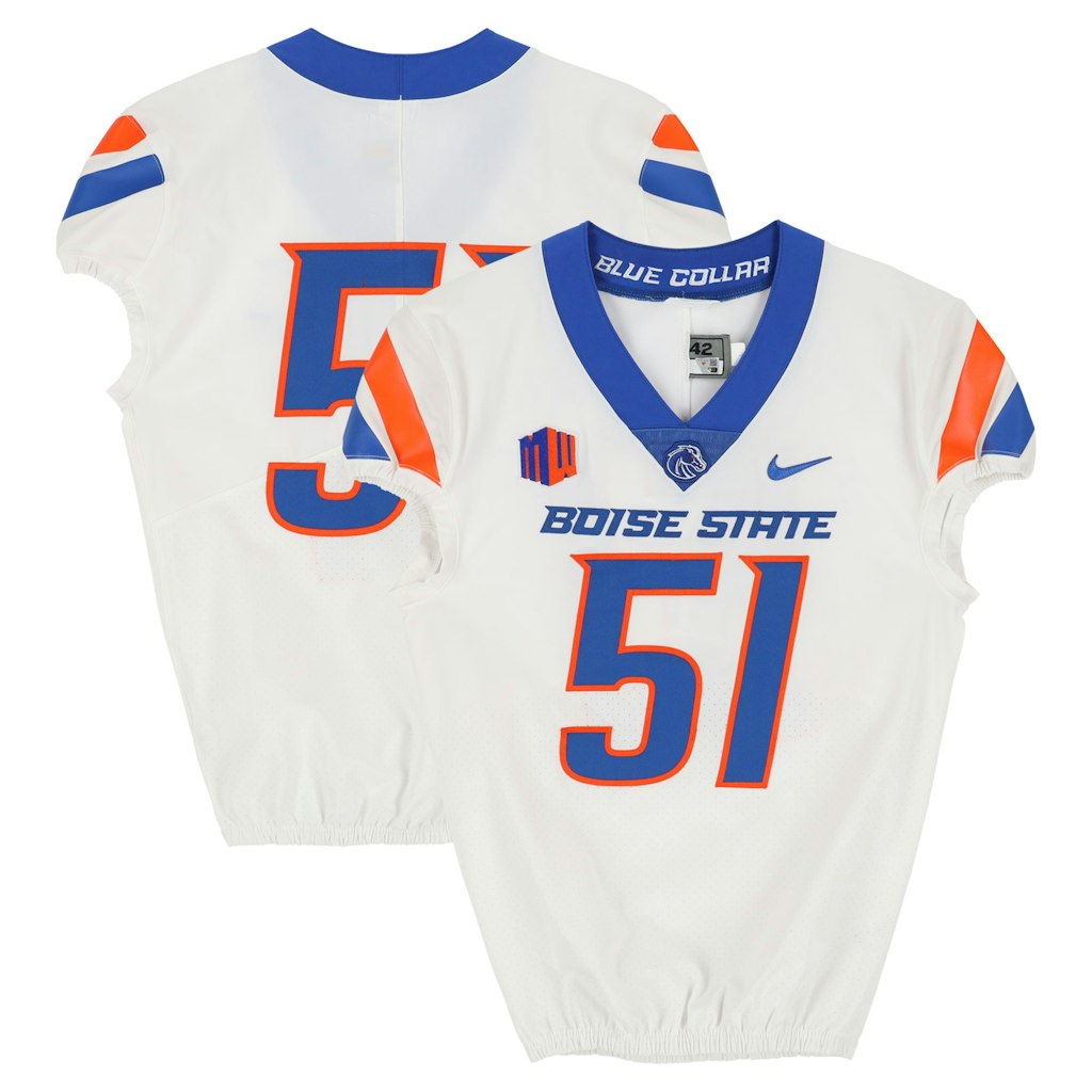 Boise State Broncos Nike Team-Issued #51 Football Jersey Size 42: $129.99 Boise State Broncos Nike Team-Issued #51 Football Jersey Size 42: $129.99