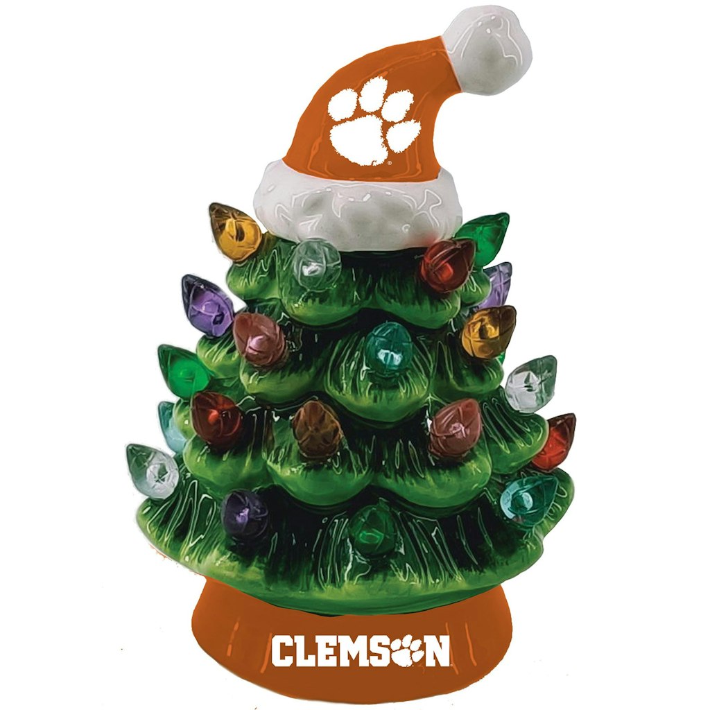 Clemson Tigers 8-inch Light Up Ceramic LED Christmas Tree: $54.99 Clemson Tigers 8-inch Light Up Ceramic LED Christmas Tree: $54.99