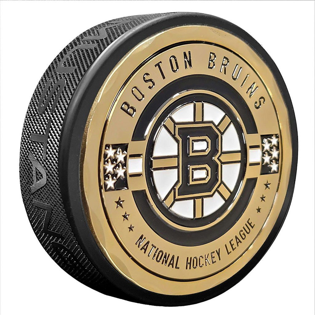 Boston Bruins Stars and Stripes Medallion Puck: $52.99 Boston Bruins Stars and Stripes Medallion Puck: $52.99