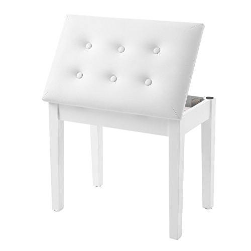Songmics ULPB55WT Padded Piano Bench with Storage: $38.99 Songmics ULPB55WT Padded Piano Bench with Storage: $38.99