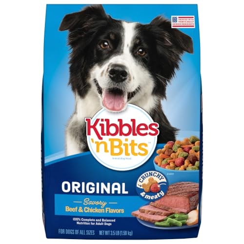 Kibbles 'n Bits Original Beef & Chicken Flavor Dry Dog Food 3.5-lb. Bag: $5 Kibbles 'n Bits Original Beef & Chicken Flavor Dry Dog Food 3.5-lb. Bag: $5