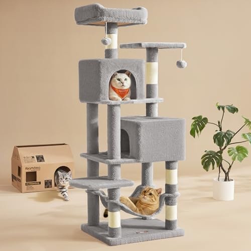 Feandrea 59.5-Inch Multi-Level Cat Tree: $46.99 Feandrea 59.5-Inch Multi-Level Cat Tree: $46.99