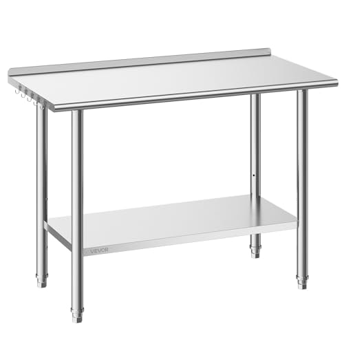 Vevor 24x48-Inch Stainless Steel Work Table: $99.90