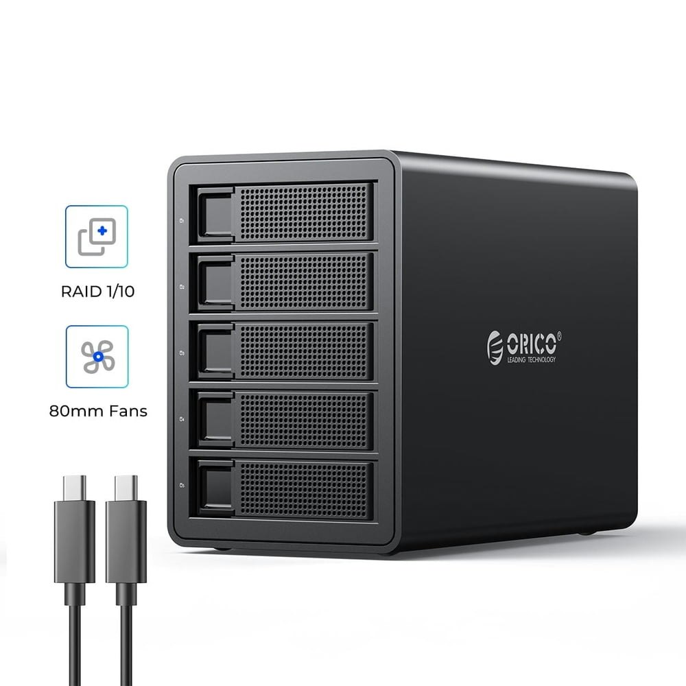 Orico 5-Bay 2.5"/3.5" Hard Drive RAID Docking Station: $157.99 Orico 5-Bay 2.5"/3.5" Hard Drive RAID Docking Station: $157.99