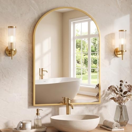 Newbulig 20x30-Inch Arched Bathroom Wall Mirror: $21.95 Newbulig 20x30-Inch Arched Bathroom Wall Mirror: $21.95