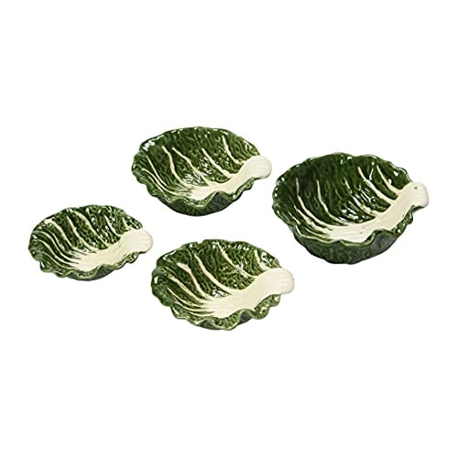 Hand-Painted Cabbage Stoneware Bowls 4-Pack: $21.93 Hand-Painted Cabbage Stoneware Bowls 4-Pack: $21.93