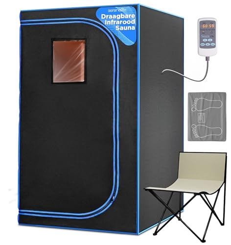 SereneLife Portable Infrared Sauna Tent with Foot Pad and Chair: $187.49 SereneLife Portable Infrared Sauna Tent with Foot Pad and Chair: $187.49