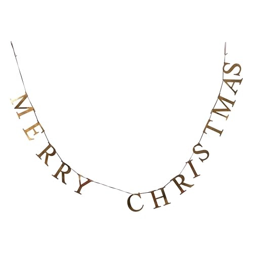 Creative Co-Op 55-Inch Brass Finish Metal Merry Christmas Garland: $11.35 Creative Co-Op 55-Inch Brass Finish Metal Merry Christmas Garland: $11.35
