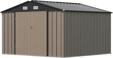 JolyDaly 10ft x 8ft Metal Storage Shed with Metal Base Frame Kit: $300 JolyDaly 10ft x 8ft Metal Storage Shed with Metal Base Frame Kit: $300