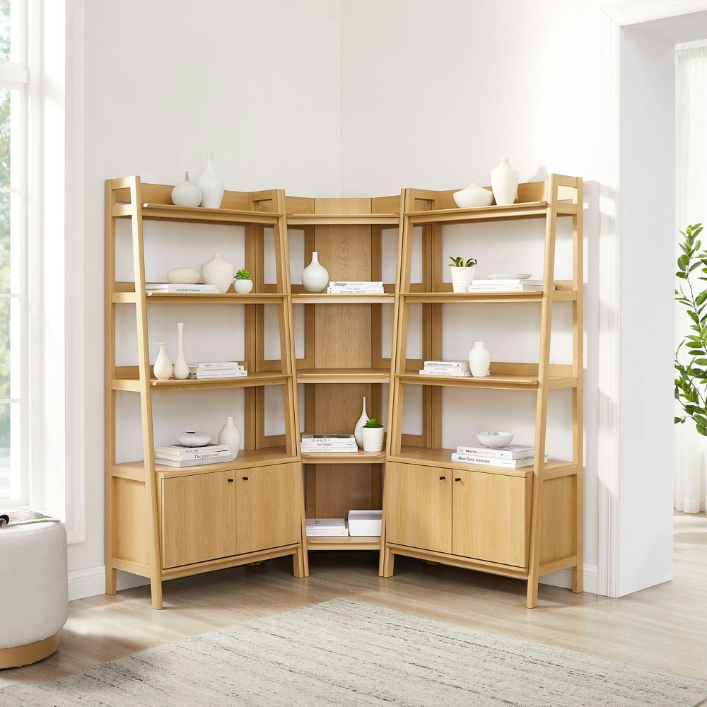 Bixby 3-Piece Corner Bookshelf Set: $787.60 Bixby 3-Piece Corner Bookshelf Set: $787.60