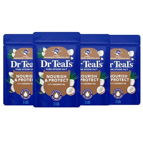 Dr Teal's Coconut Oil Epsom Salt Soak 3lb 4-Pack: $21.13 Dr Teal's Coconut Oil Epsom Salt Soak 3lb 4-Pack: $21.13
